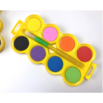 8-farbig gepresstes Pulver mit gelber Box